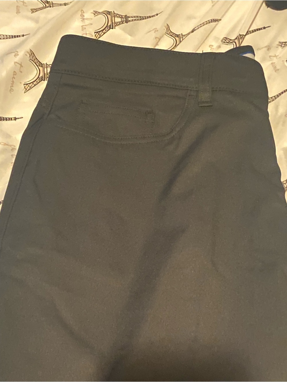 PGA Tour Men's Flat Front Pants in Black - Picture 2 of 4
